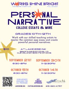 Join Personal Narrative – Our College Essay Workshop
